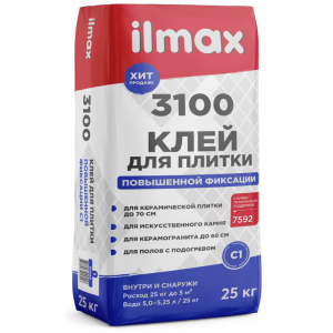 Растворная смесь сухая клеевая облицовочная Ilmax 3100,25 кг, РБ