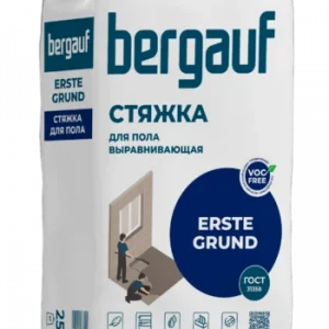 Выравнивающая стяжка д/пола Bergauf Erste Grund 25кг, РБ