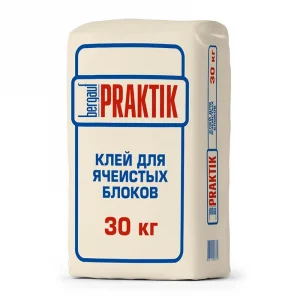 Клей для ячеистых блоков Praktik 30кг ЗИМА, РБ