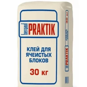 Клей для ячеистых блоков Praktik 30кг, РБ
