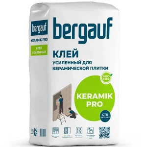 Клей усиленный для керамической плитки Bergauf Keramik Pro 25кг, РБ