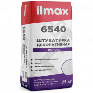 Защитно-отделочная штукатурка под окраску ilmax 6540, 25кг, РБ