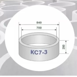 Кольцо стеновое КС  7-3, РФ