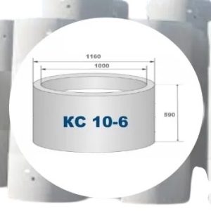 Кольцо стеновое КС 10-6, РФ