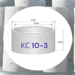 Кольцо стеновое КС 10-3, РФ