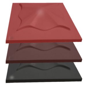 Крышка 4-скатная "Медуза" 450х450х105, цветная