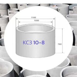 Кольцо стеновое КС 10-8, РФ замковое