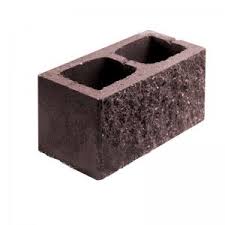 Камень бетонный модуль столбовой лицевой 390*280*190, цветной