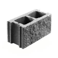 Камень бетонный рядовой лицевой 390*140*190, серый