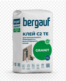 Клей для керамогранита,природного и искусственногокамня Bergauf Granit 25кг, РБ